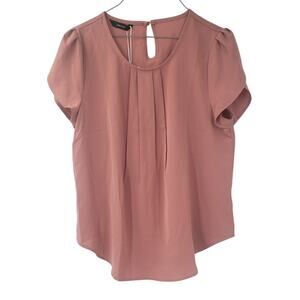 DOKOTOO Pink Short Sleeve Top Womens Size Medium *NWT